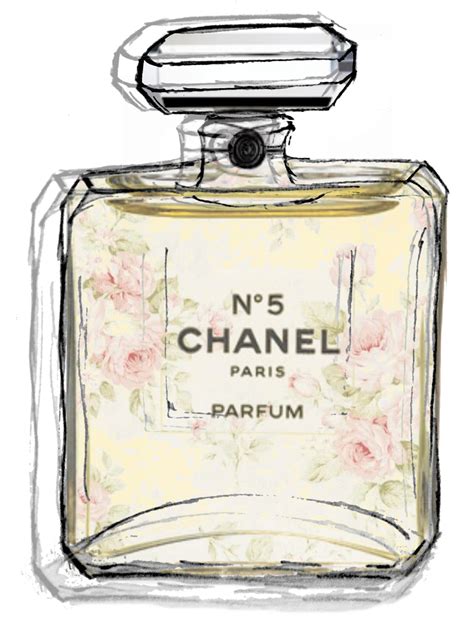 Chanel perfume drawings free